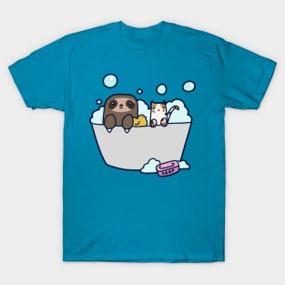 Sloth Kitty Bath T-Shirt